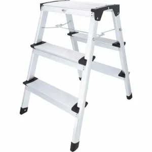 Kāpnes ar platformu, 3 pakāpieni, 600 mm, KS Tools