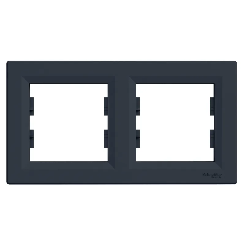 Schneider Electric Frame Asfora, Anthracite, 2-Gang EPH5800271