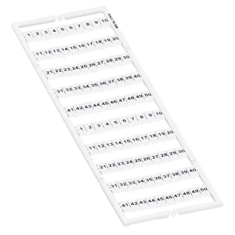 WAGO WMB Marking Card Horizontal Marking, White, Stretchable 5 793-5566