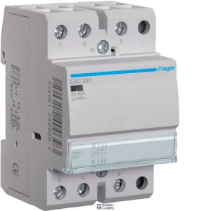 Hager ESC340 — kontaktors 40 A, 3NO, 230 V