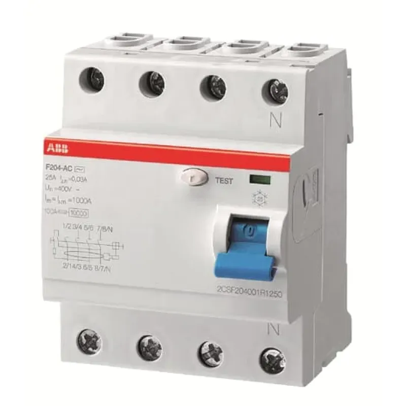 ABB RCCB F204 A 63A 30mA 4-pole AP-R 2CSF204401R1630
