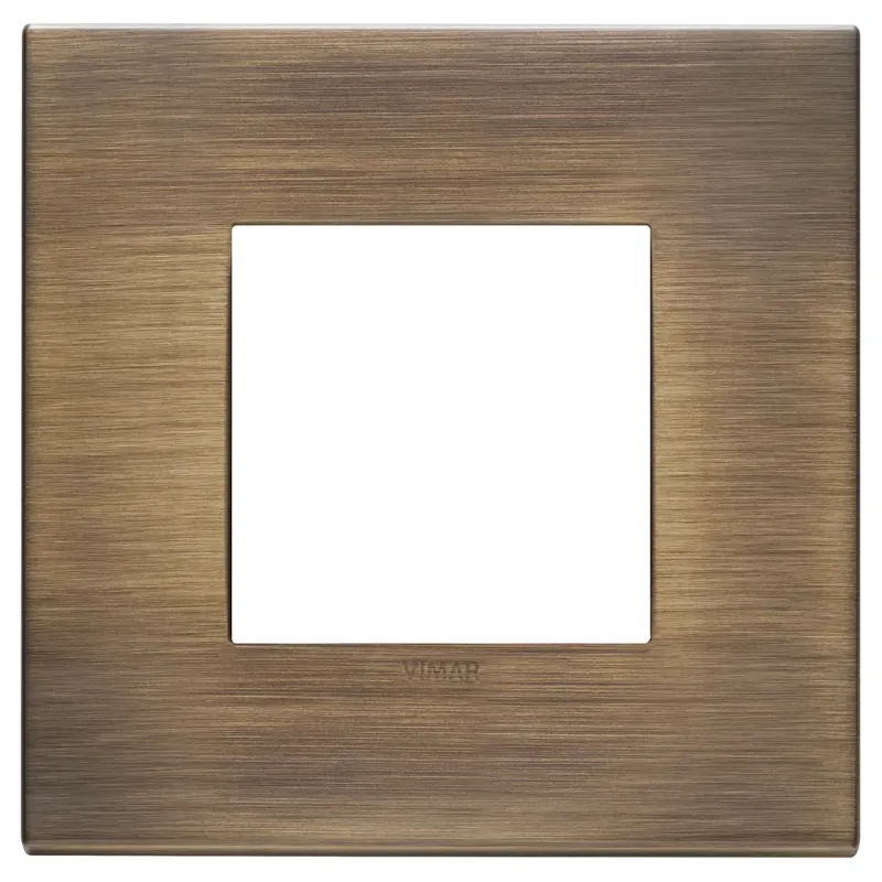 Vimar Plate 2M metal antique brushed bronze 22642-87
