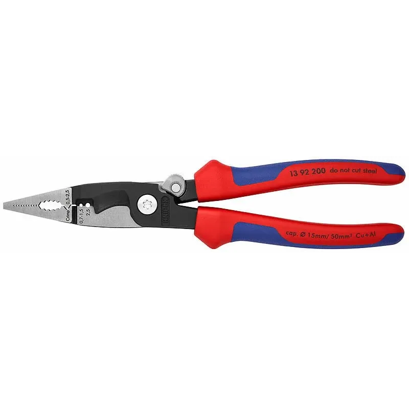 Knipex Elektroinstalāciju knaibles 200 mm, daudzkomponentu 1392200