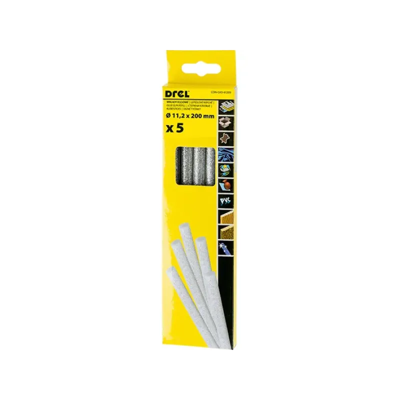 DREL Karstās līmes nūjiņas 11,2 mm x 200 mm, sudraba krāsā 45-61209