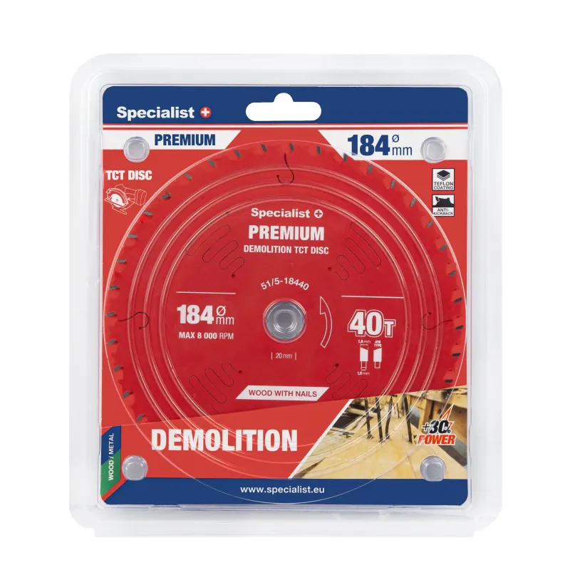 Specialist+ Griešanas disks 184x24Tx20/16mm, Demolition PREMIUM 51-5-18440
