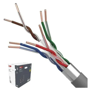 Kabelis F/UTP CAT6 23AWG, ciets, vara, Eca CU Kabelis F/UTP CAT6 23AWG, ciets, vara, Eca CU