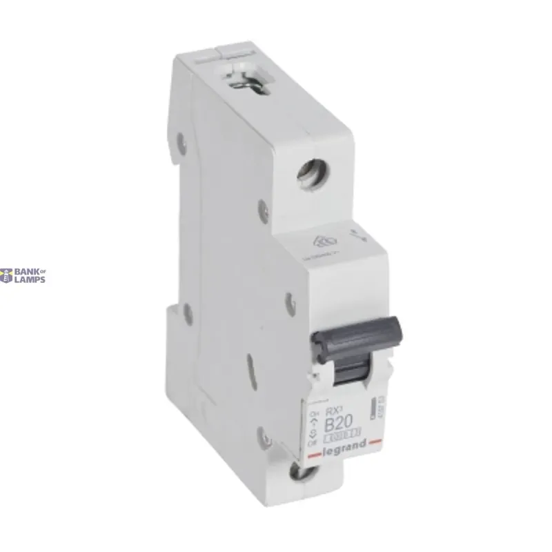 Legrand Miniature Circuit Breaker RX³, 1P, 20A, Curve B, 6kA, 230V 419753