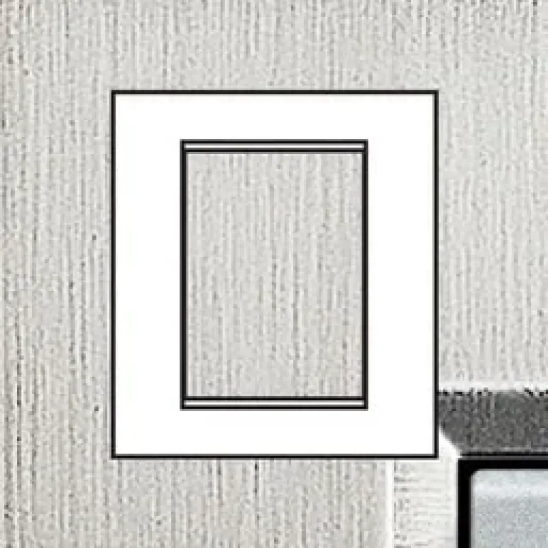 BTicino Cover Plate LivingLight 3+3 Modules Layout, 3P, Brushed LNA4826ACS