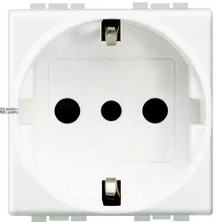 BTicino N4140 — Socket Outlet 16A, 250V, 10A, 2P+E, 1 Outlet