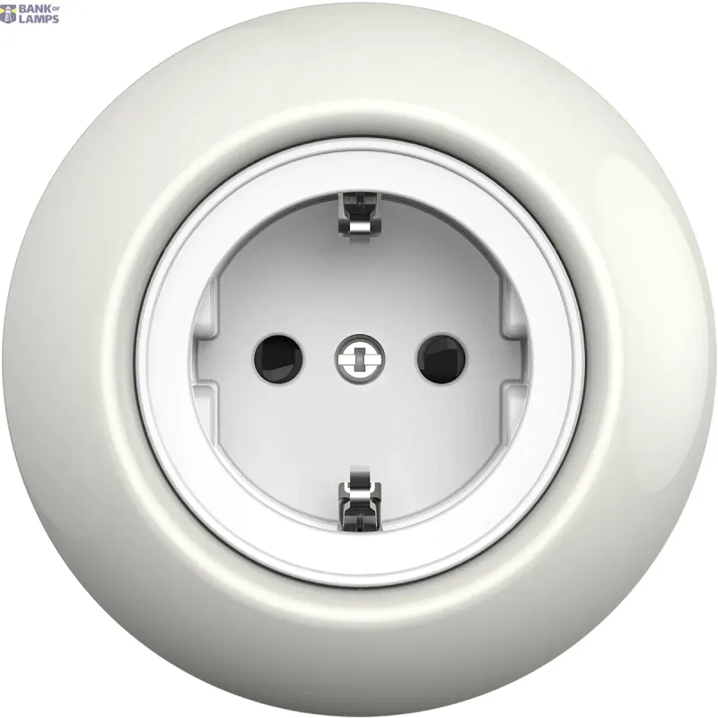 Schneider Electric Socket Outlet Renova, 2P + E, 16A, 250V, White, Single WDE006877