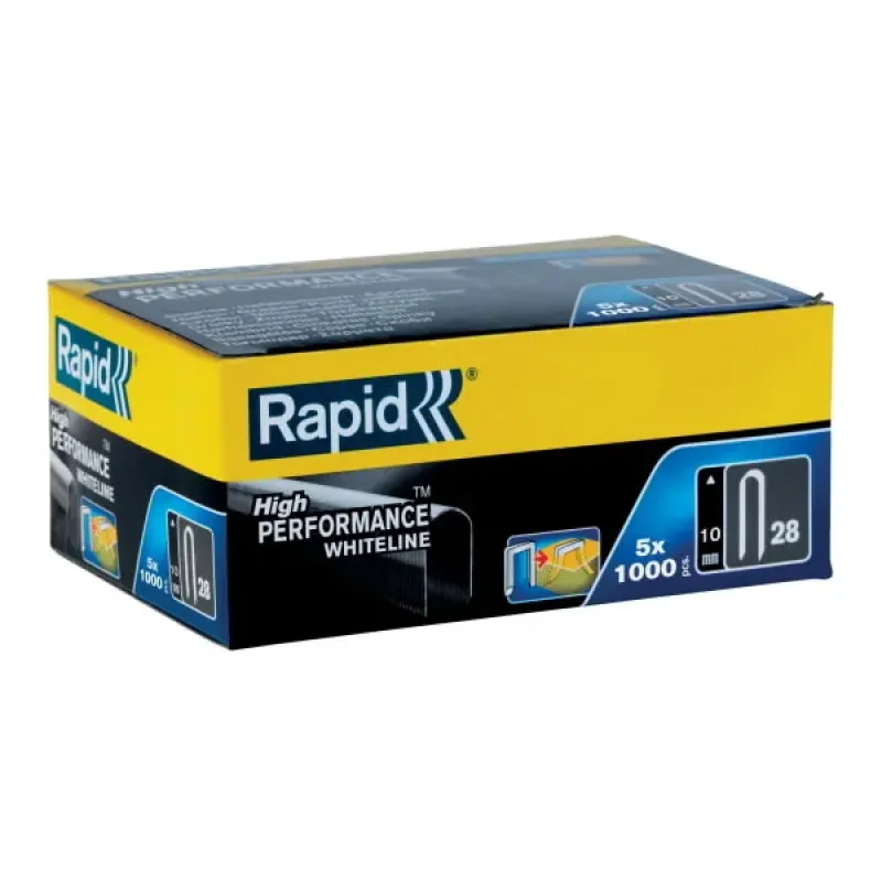 Rapid Vadu skavas, 5000 gab,10mm,baltas 28/10, Rapid 11893511