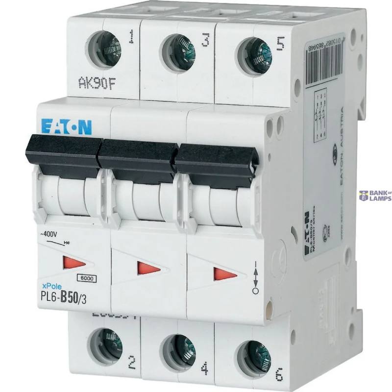 EATON 286606 — PL6-C50/3 automātslēdzis (MCB)
