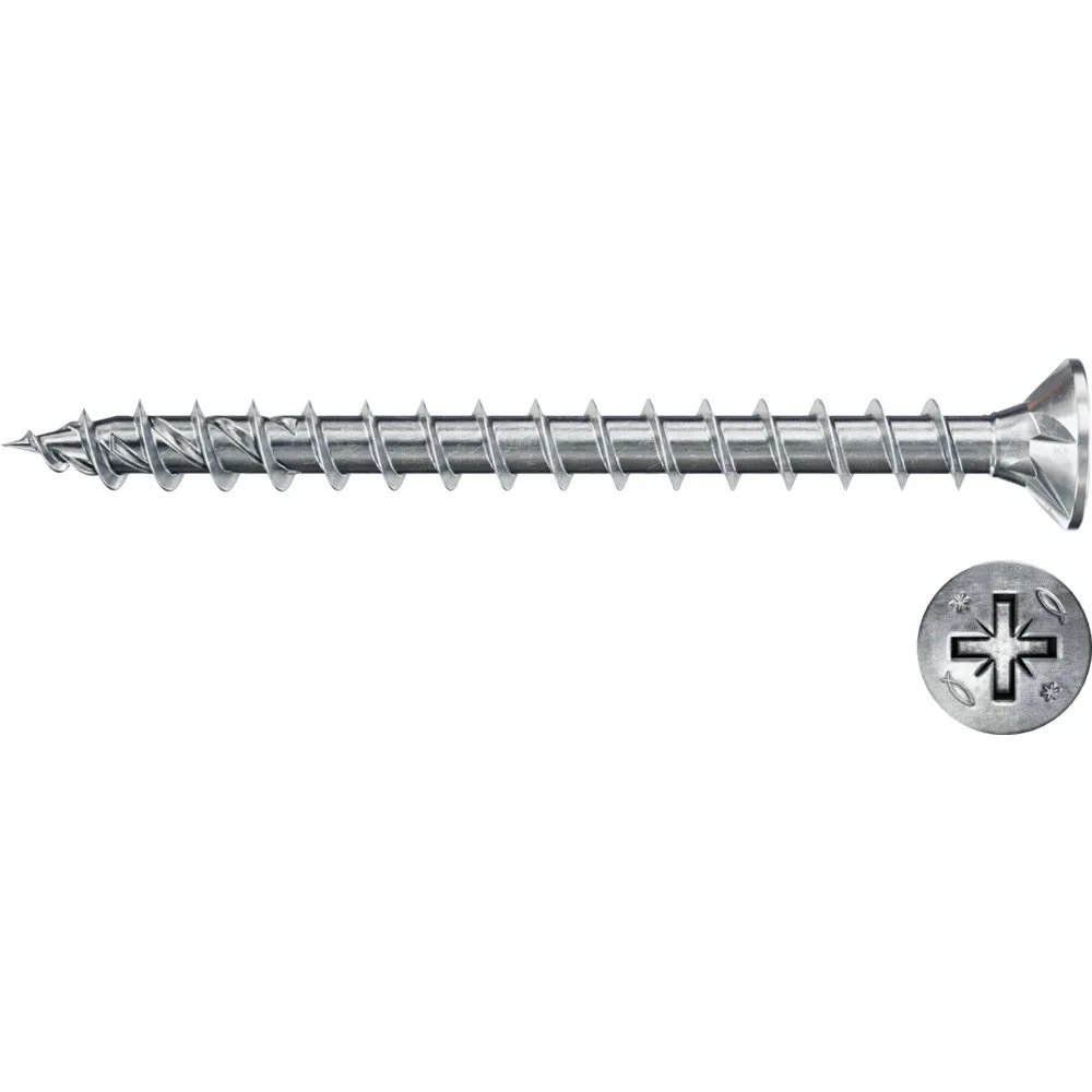 Fischer Kokskrūves PZ2 4,0X40 balti