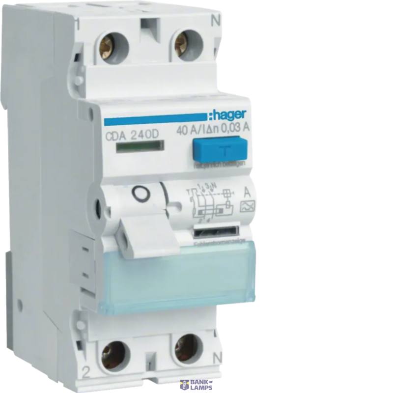 Hager CDA240D — Differential slēdzis 2P