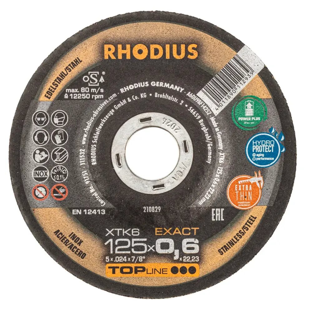 Griešanas disks XTK6, 125x0,6x22,23
