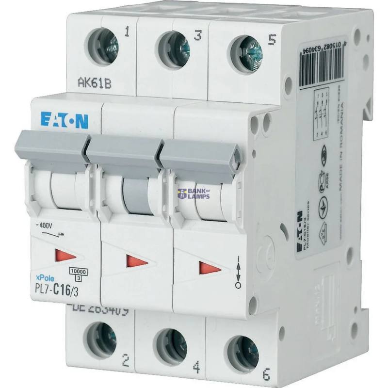 EATON 263409 — PL7-C16/3 automātslēdzis (MCB)