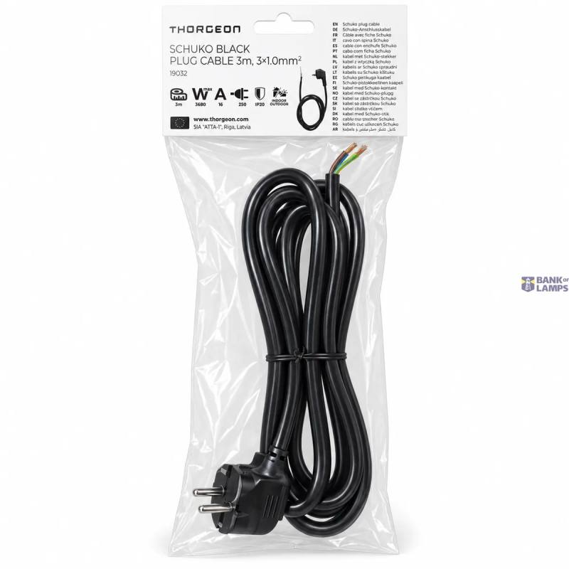 THORGEON 19032 — SCHUKO Plug Cable