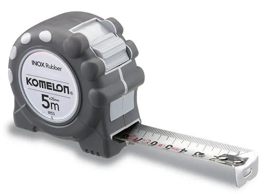 KOMELON Mērlente INOX RUBBER 8m*25mm