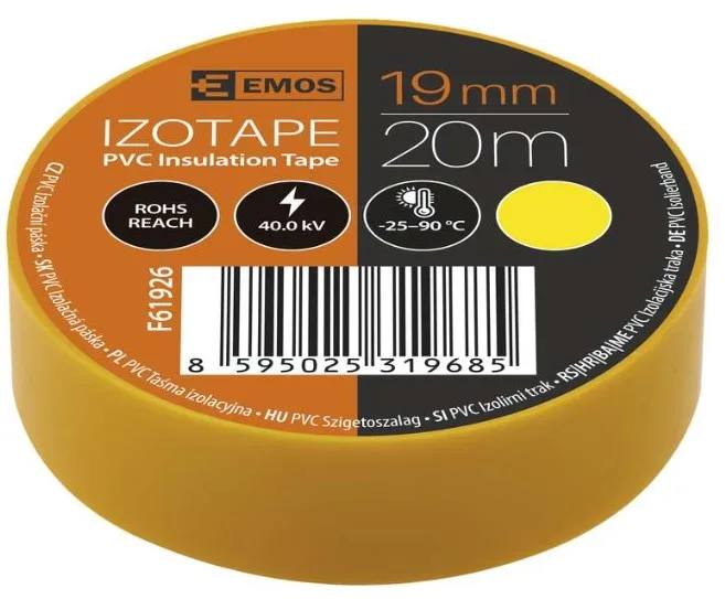 EMOS Elektroizolācijas lente PVC 0,13x19mm