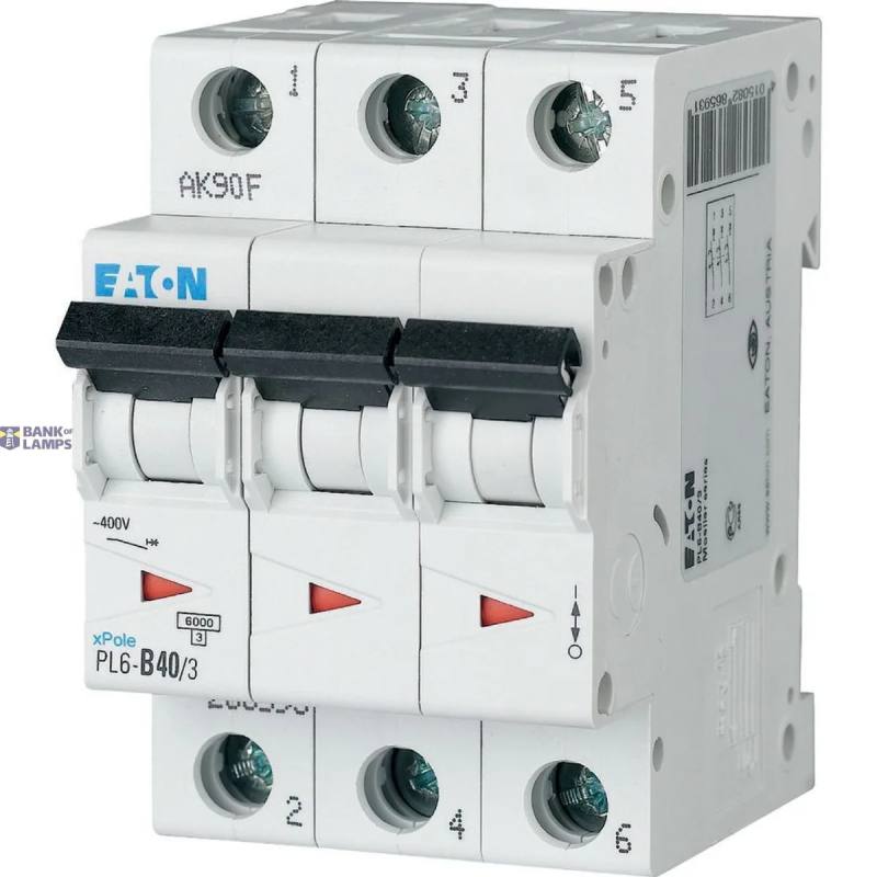 EATON 286605 — PL6-C40/3 automātslēdzis (MCB)