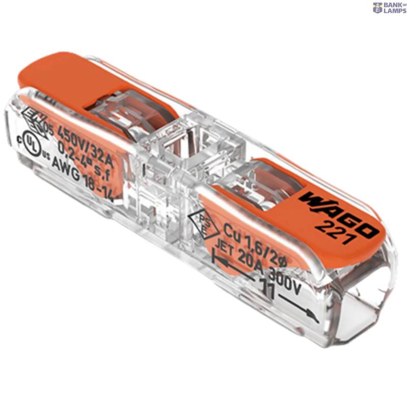 WAGO 221-2411 — Inline savienojuma klemme