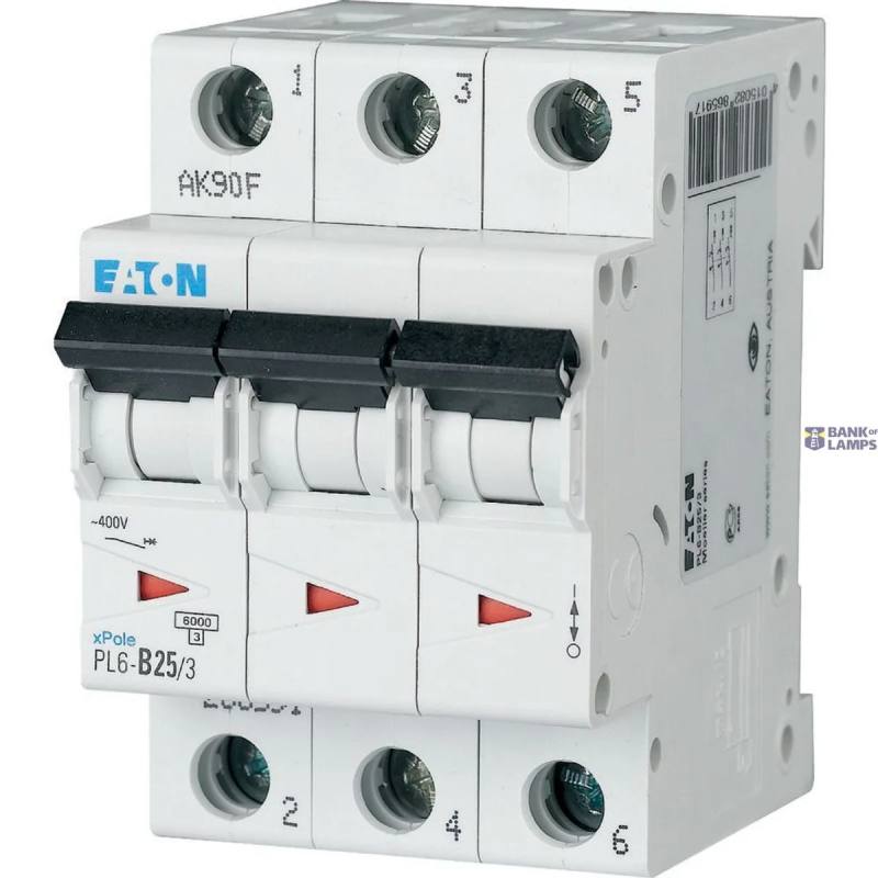 EATON 286603 — PL6-C25/3 automātslēdzis (MCB)