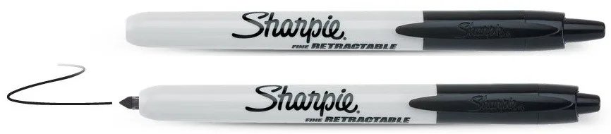 Marķieris Sharpie Retractable melns