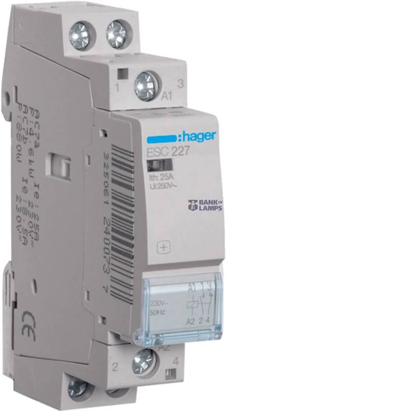 Hager ESC227 — kontaktors 25 A
