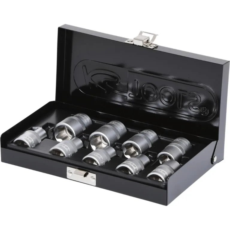 Muciņu komplekts 1/2" Torx E10-E24, 9