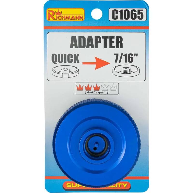 Adapteris 7/16 gāzes balonam EN417, RICHMANN