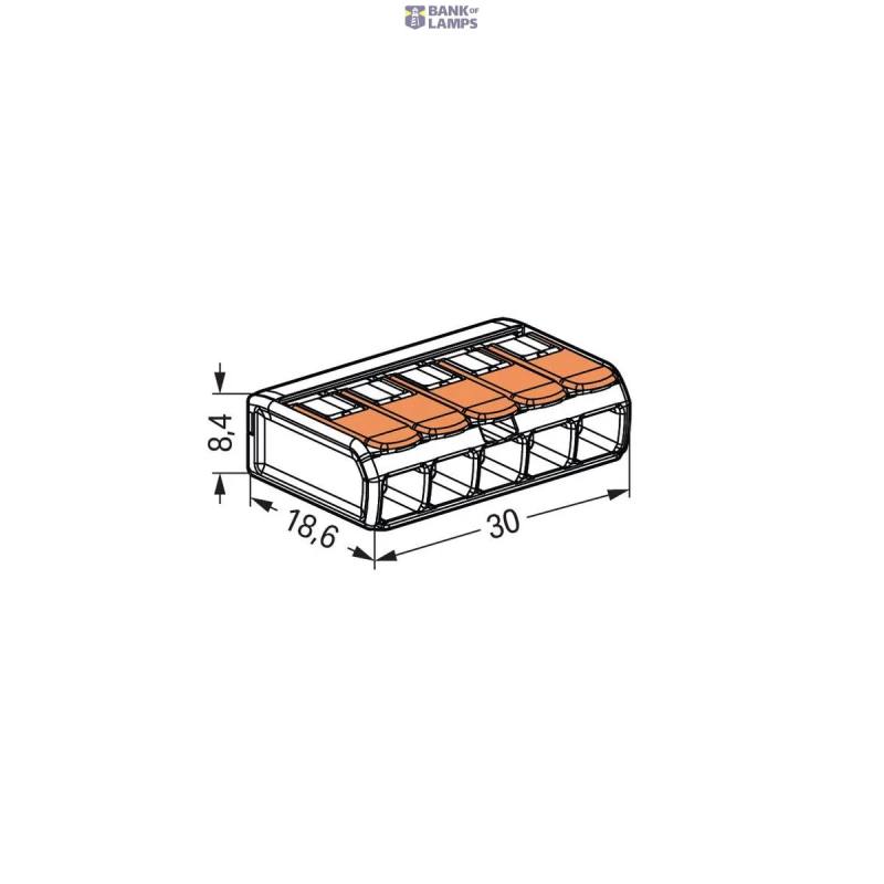 WAGO 221-415 — savienojuma klemme with
