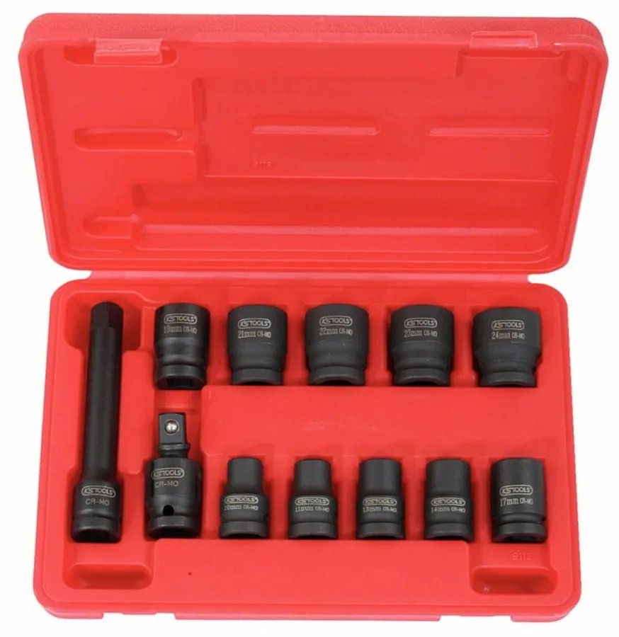 Triecienmuciņu komplekts 1/2´´, 10-24 mm, 12