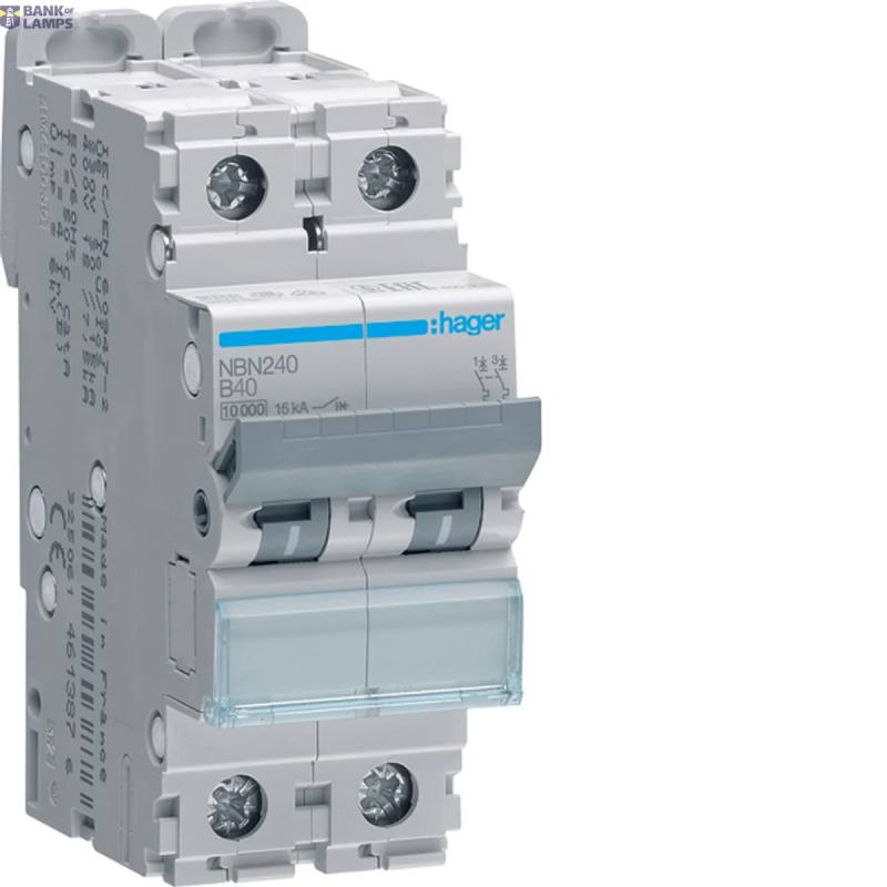 Hager NBN240 — automātslēdzis 2P, 10