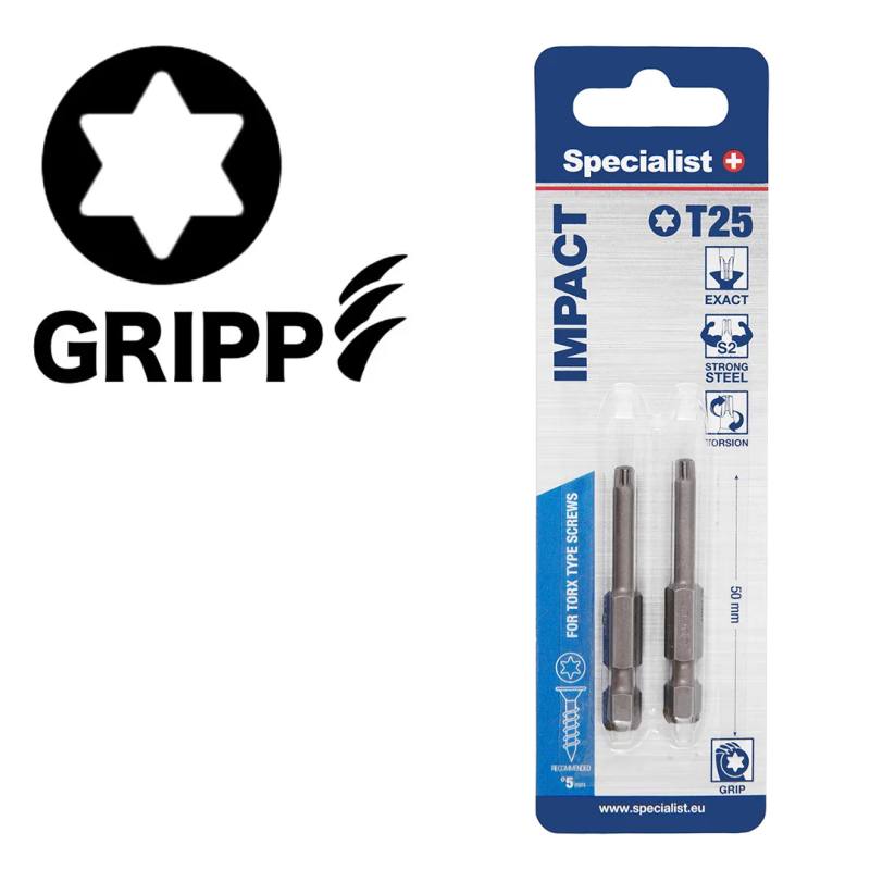 SPECIALIST+ uzgalis TORX GRIP T25, 50