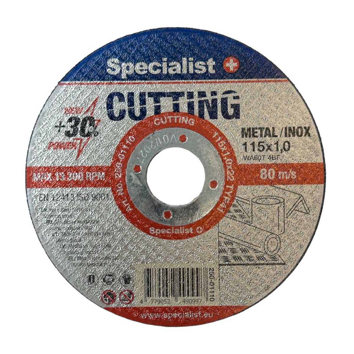 SPECIALIST+ metāla griešanas disks CUTTING, 115