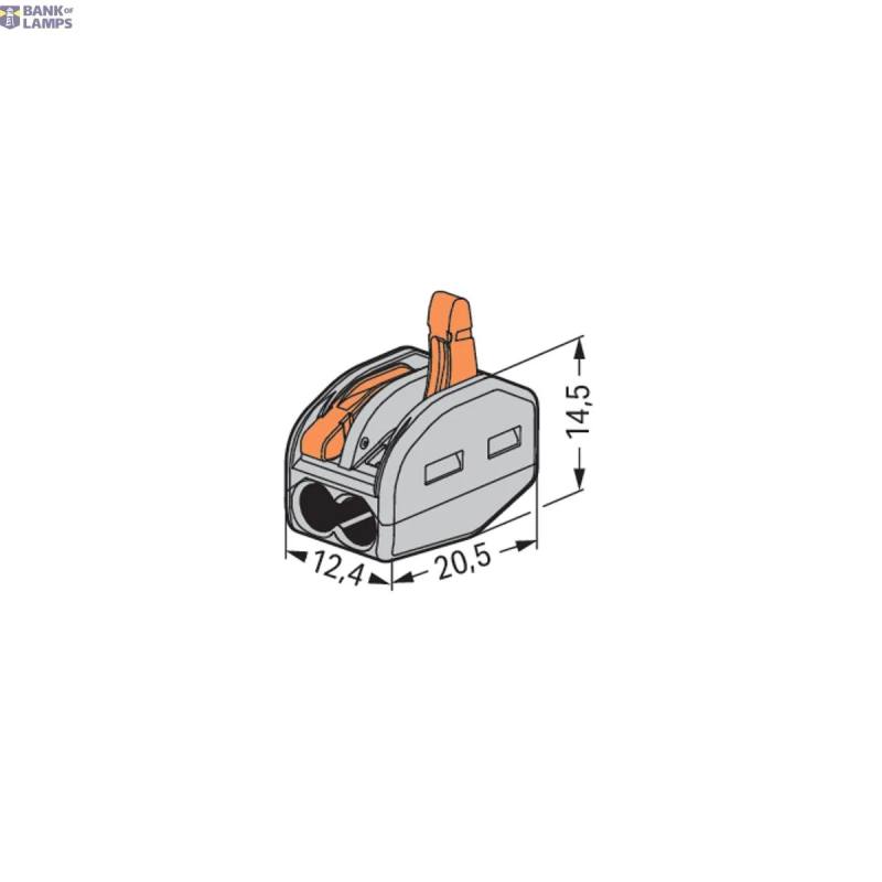 WAGO 222-412 — savienojuma klemme with