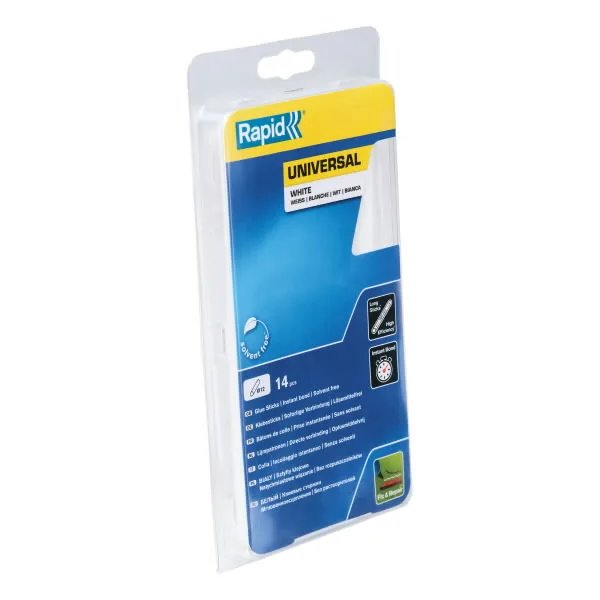 Gluesticks 12x190mm, white, universal, 250g, Rapid