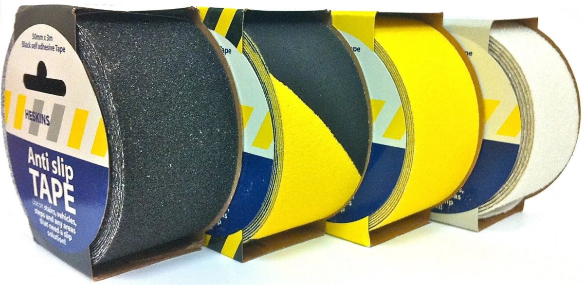 HESKINS Melna lenta 50mmX3m Safety-Grip