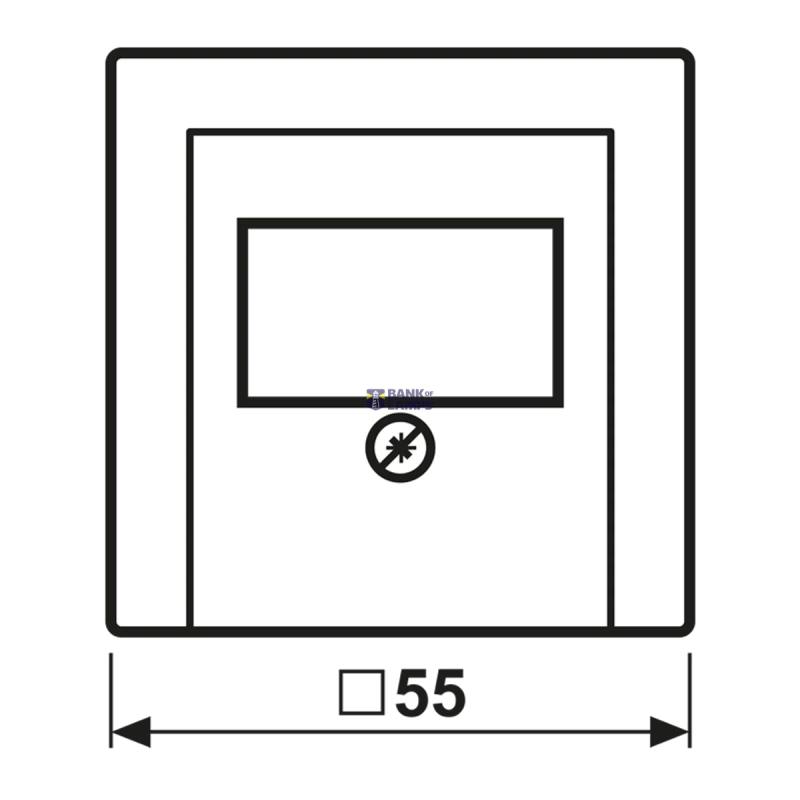 Jung A569PLTWW — Loudspeaker rozete Centre