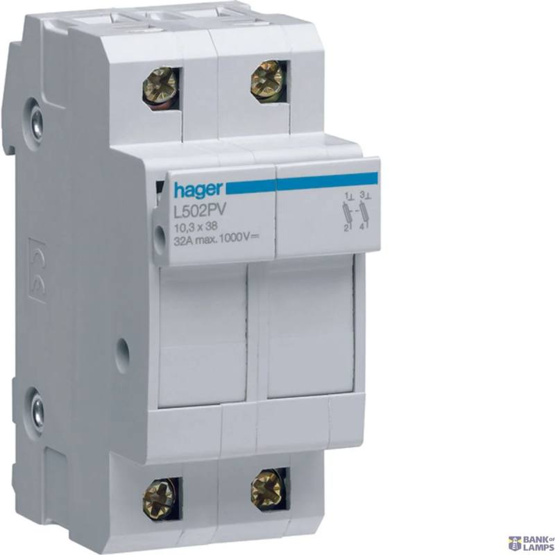 Hager L502PV — Fuse Carrier 2P