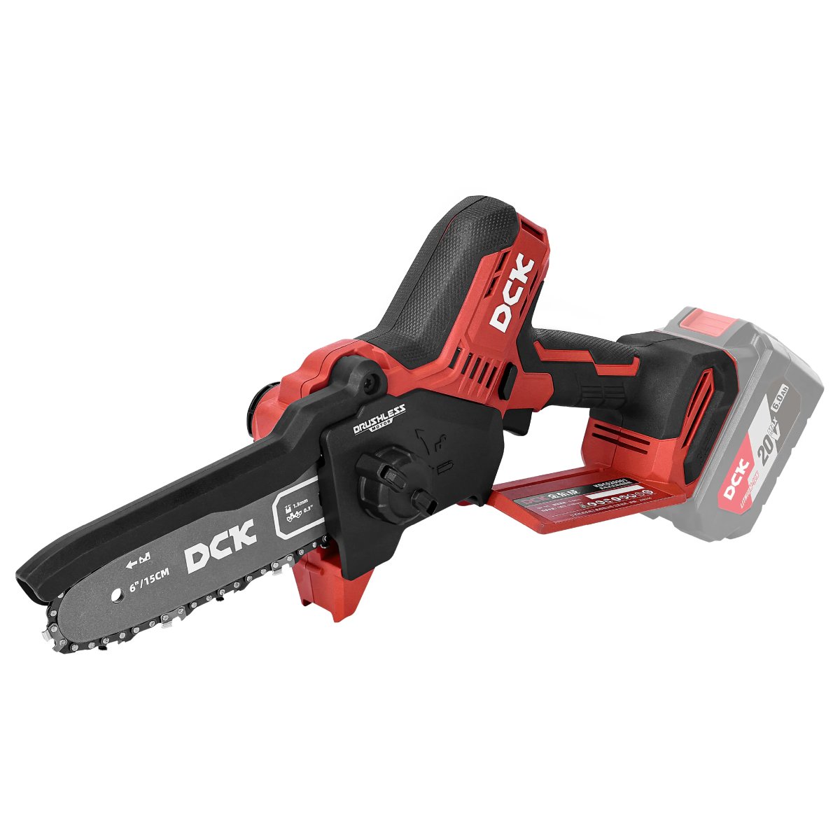 Bezvadu bezsuku mini motorzāģis 15 cm