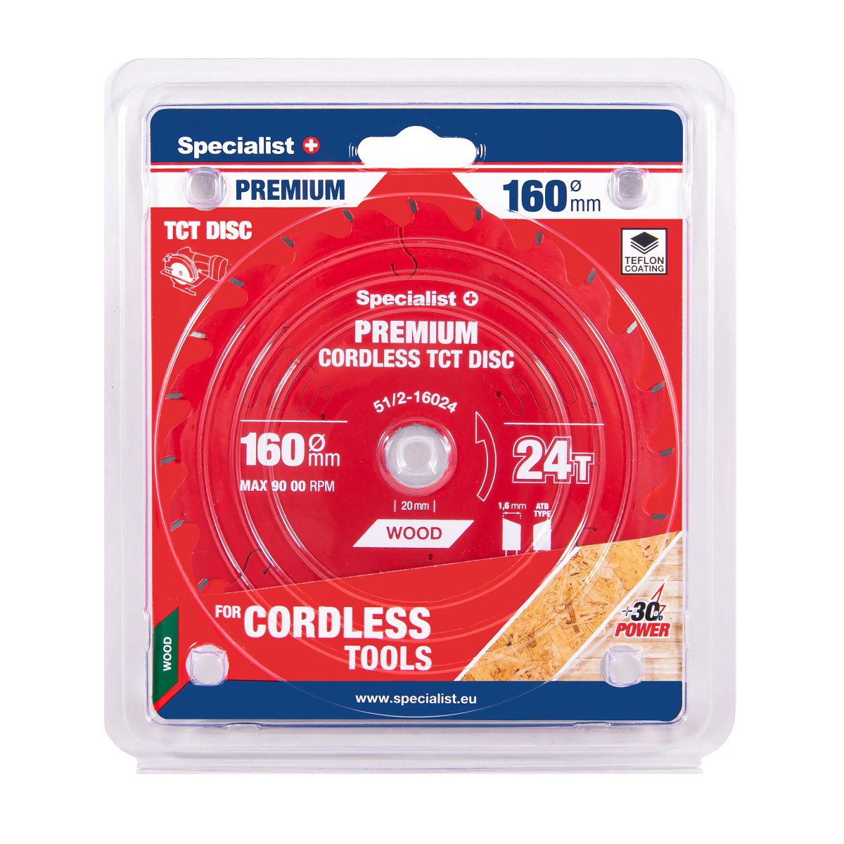 Griešanas disks 160x24Tx20mm, Cordless PREMIUM, SPECIALIST+