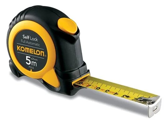 KOMELON Mērlente SelfLock 8m x 25mm