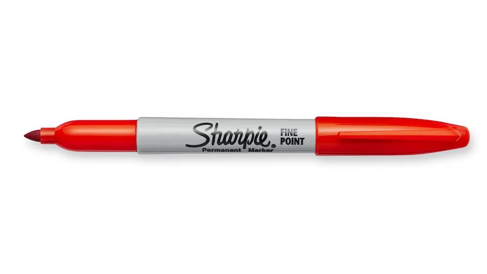 Marķieris Sharpie Fine sarkans