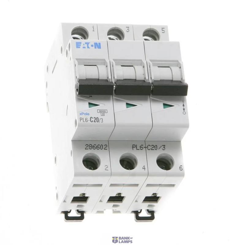 EATON 286602 — PL6-C20/3 automātslēdzis (MCB)