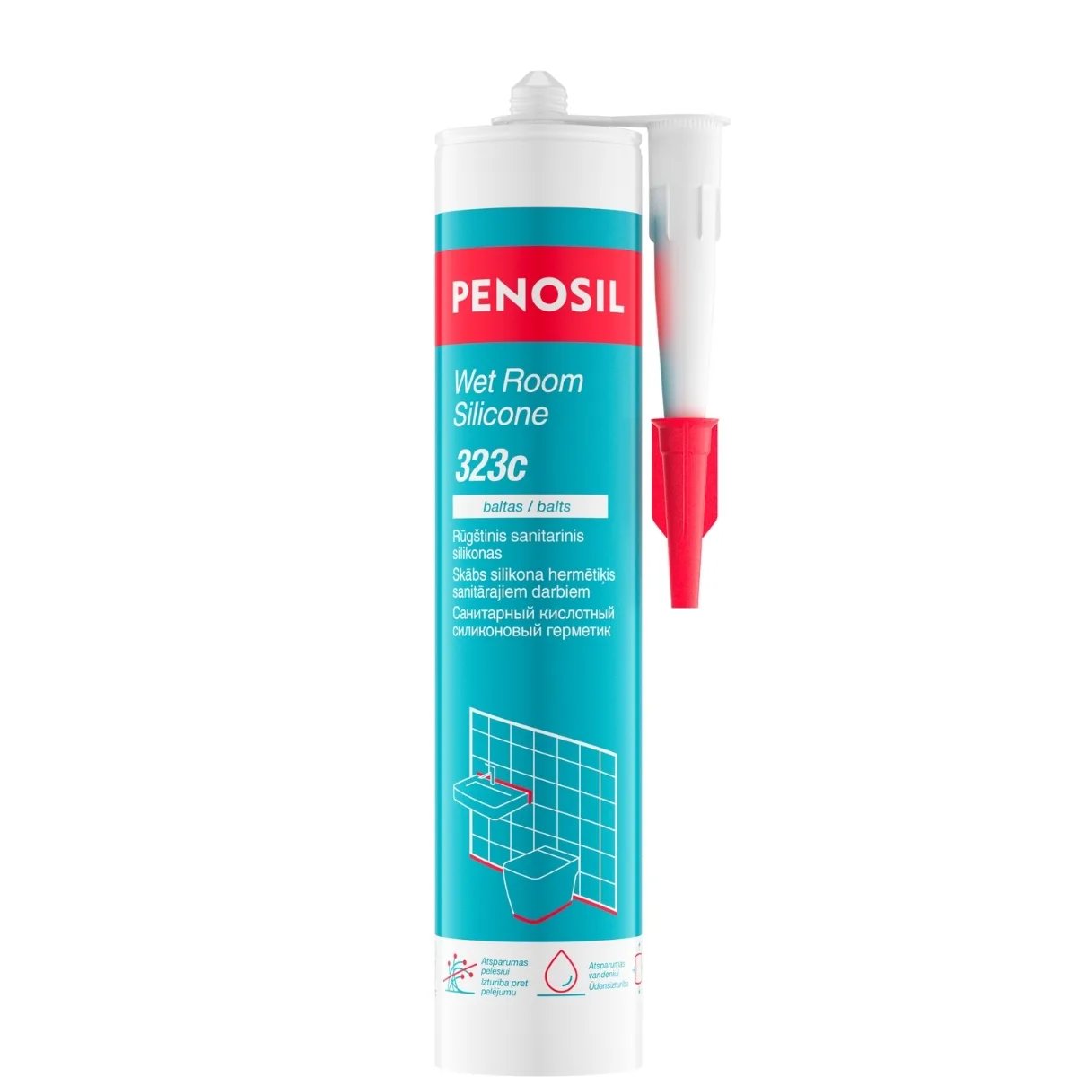 PENOSIL Wet Room Silicone 323c skābs