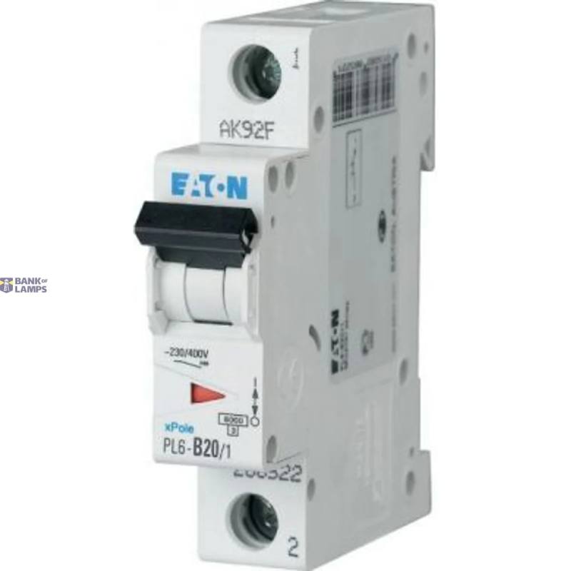 EATON 286522 — PL6-B20/1 automātslēdzis (MCB)