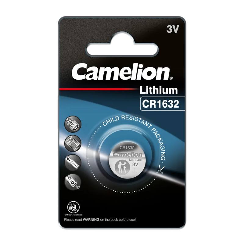 Mikro litija šūna CR1632, 3V, CAMELION