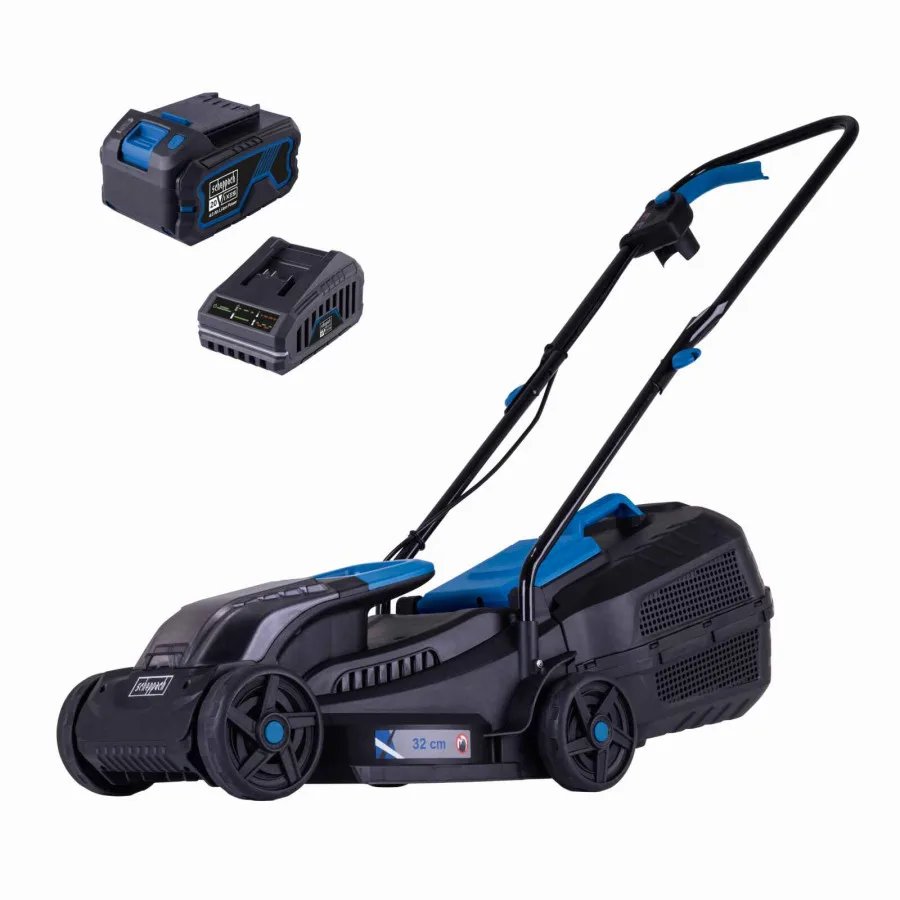 Akumulatora mauriņa pļaujmašīna BC-MP320-X, SET-L, Scheppach