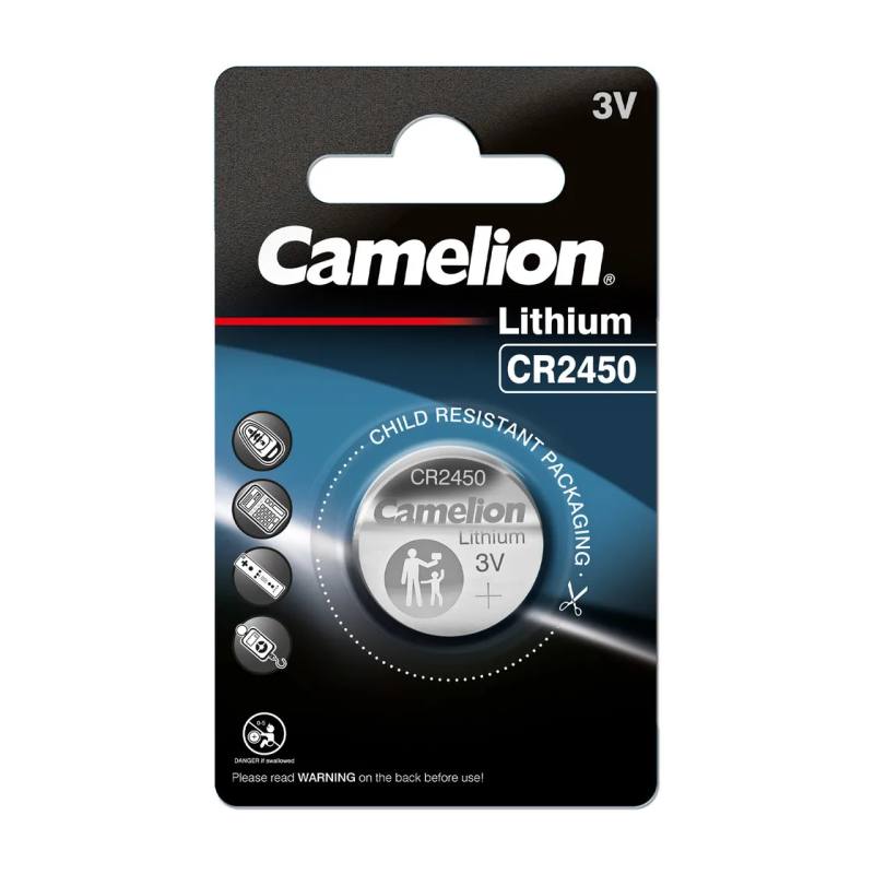 Mikro litija šūna CR2450, 3V, CAMELION